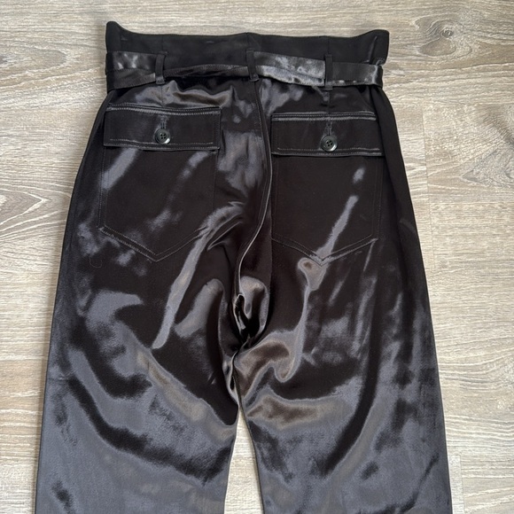 The Great. Convertible Satin Trousers Black XS - Picture 12 of 13